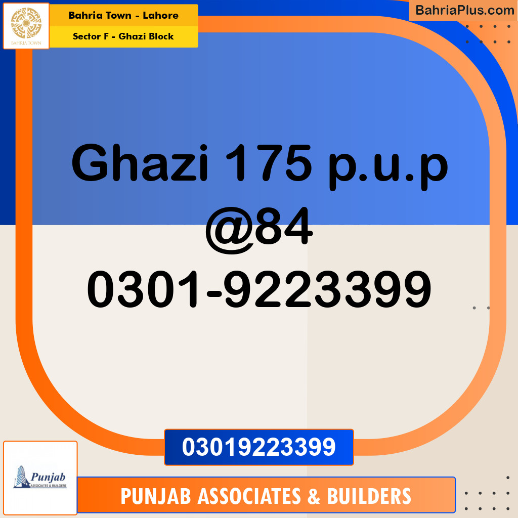 Residential Plot for Sale in Sector F - Ghazi Block -  Bahria Town, Lahore - (BP-197148)