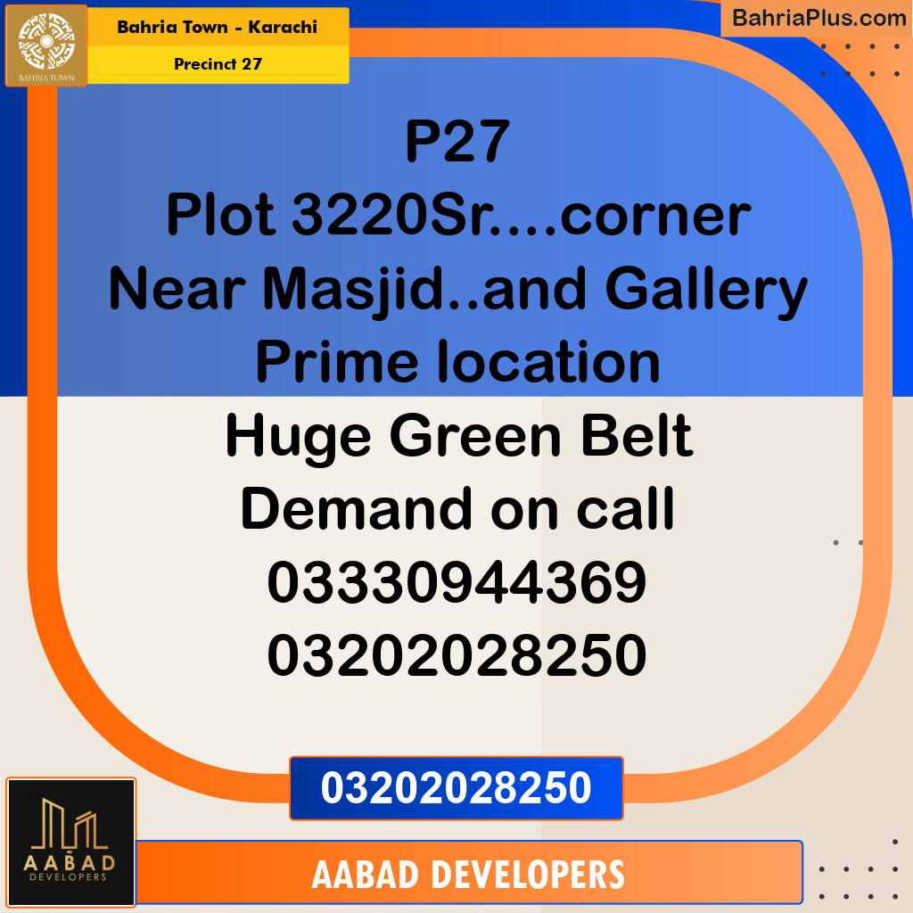 125 Sq. Yards Residential Plot for Sale in Precinct 27 -  Bahria Town, Karachi - (BP-197216)