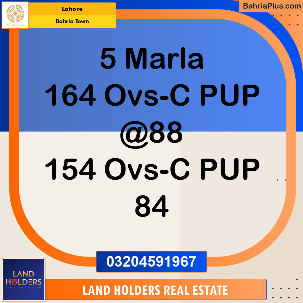 Residential Plot for Sale in Bahria Town, Lahore - (BP-197382)