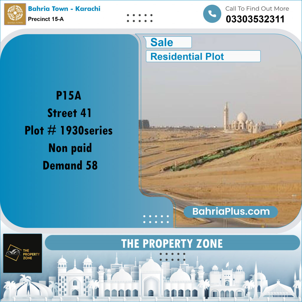 125 Sq. Yards Residential Plot for Sale in Precinct 15-A -  Bahria Town, Karachi - (BP-197385)