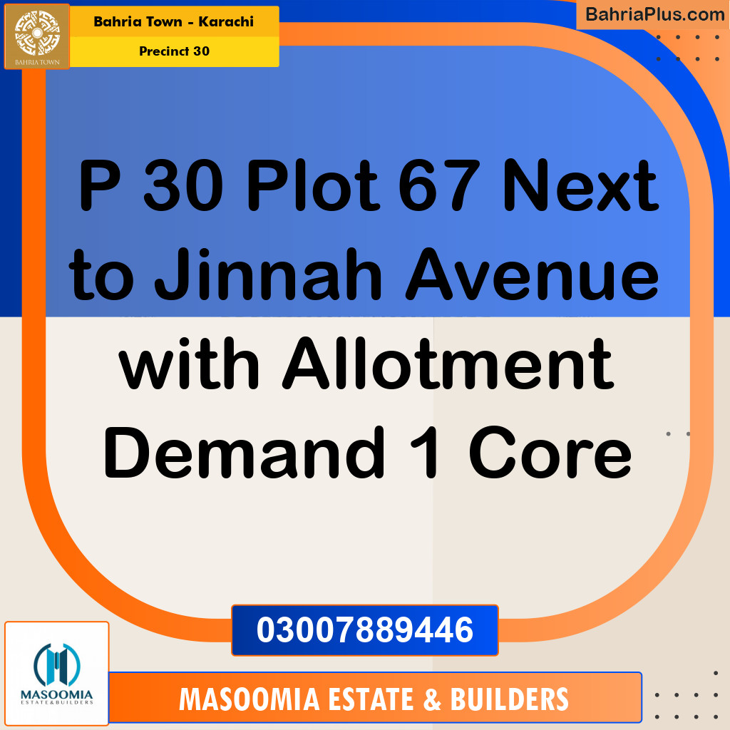 250 Sq. Yards Residential Plot for Sale in Precinct 30 -  Bahria Town, Karachi - (BP-197448)