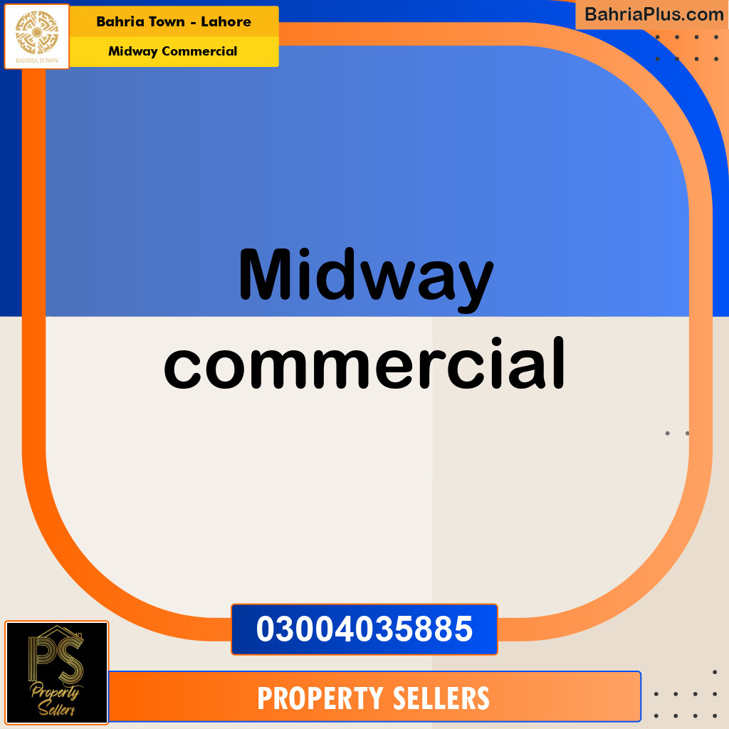 Commercial Plot for Sale in Midway Commercial -  Bahria Town, Lahore - (BP-197492)