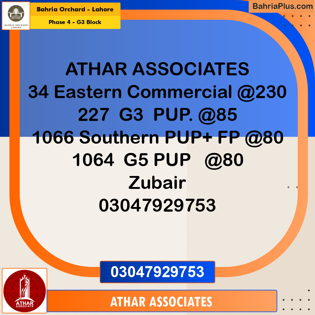 Residential Plot for Sale in Phase 4 - G3 Block -  Bahria Orchard, Lahore - (BP-197495)