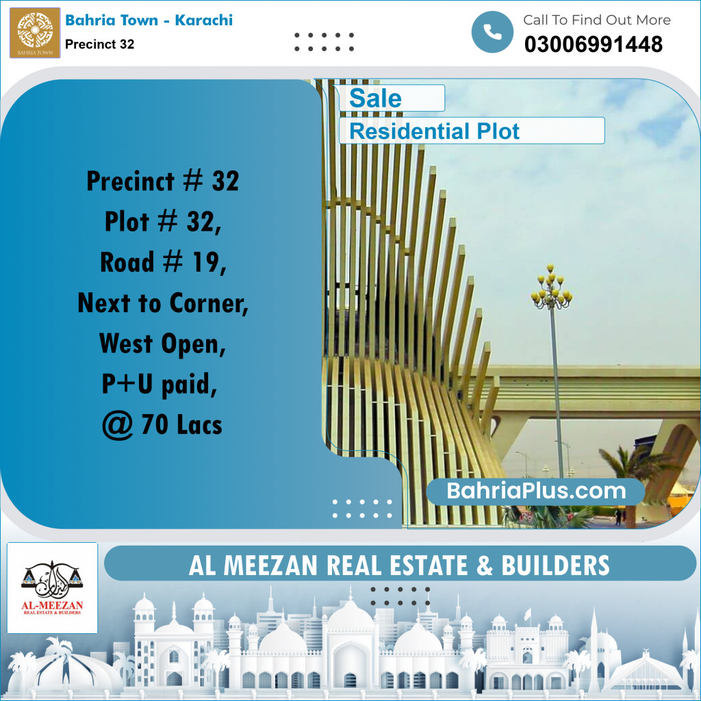 250 Sq. Yards Residential Plot for Sale in Precinct 32 -  Bahria Town, Karachi - (BP-197581)