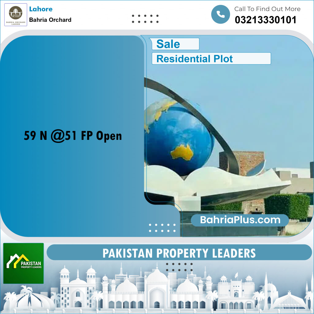 Residential Plot for Sale in Bahria Orchard, Lahore - (BP-197595)