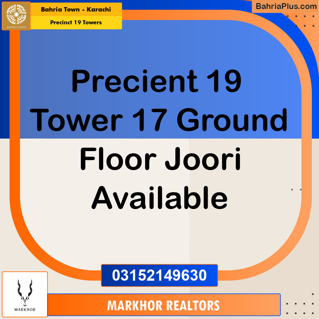 950 Sq. Ft. Residential Apartment for Sale in Precinct 19 Towers -  Bahria Town, Karachi - (BP-197637)