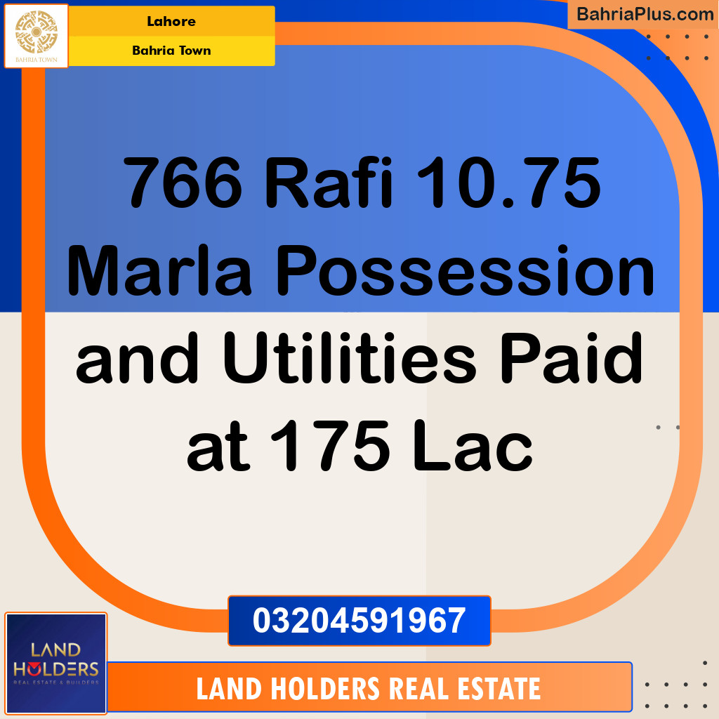 Residential Plot for Sale in Bahria Town, Lahore - (BP-197686)