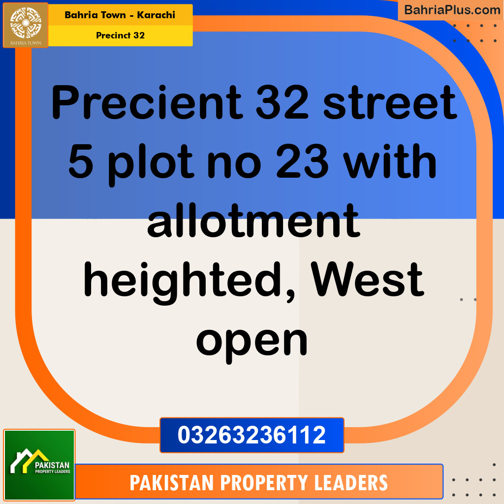250 Sq. Yards Residential Plot for Sale in Precinct 32 -  Bahria Town, Karachi - (BP-197721)