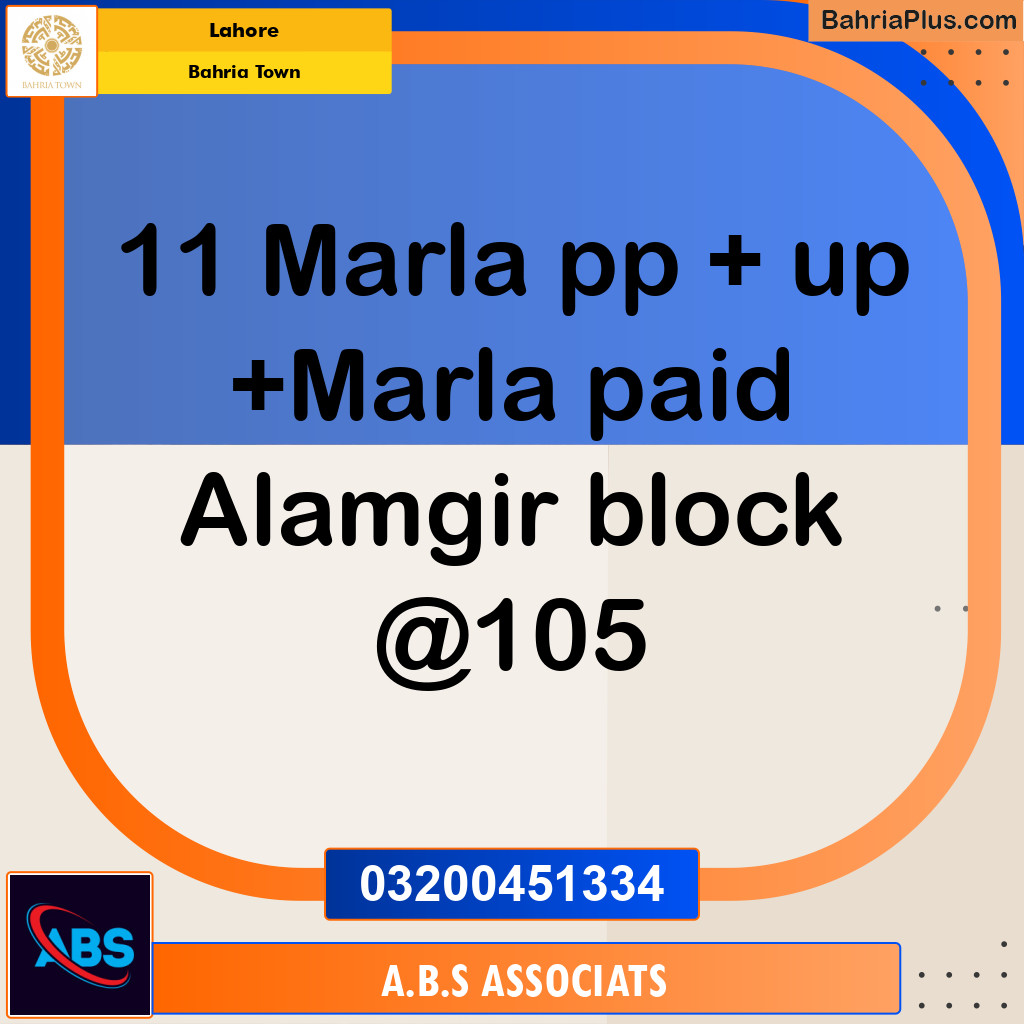 Residential Plot for Sale in Bahria Town, Lahore - (BP-197910)