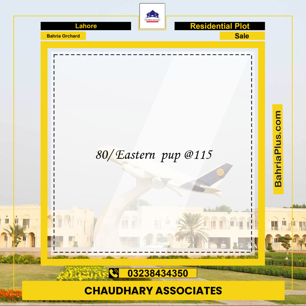 Residential Plot for Sale in Bahria Orchard, Lahore - (BP-197956)