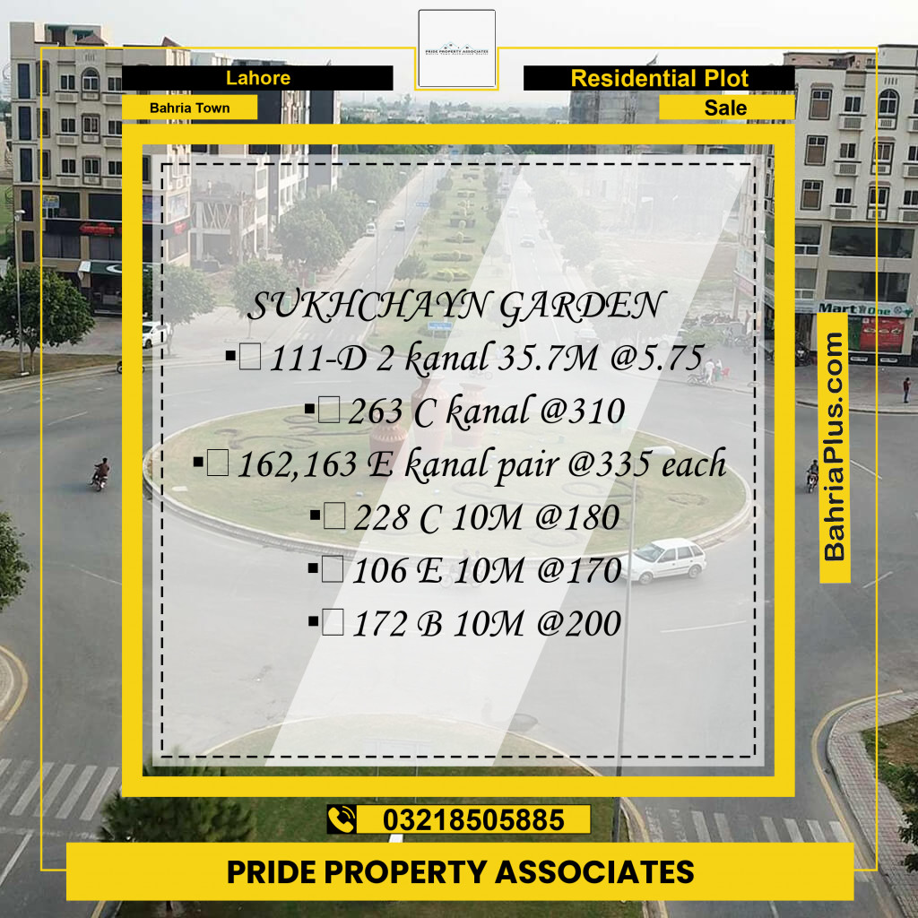 Residential Plot for Sale in Bahria Town, Lahore - (BP-197966)