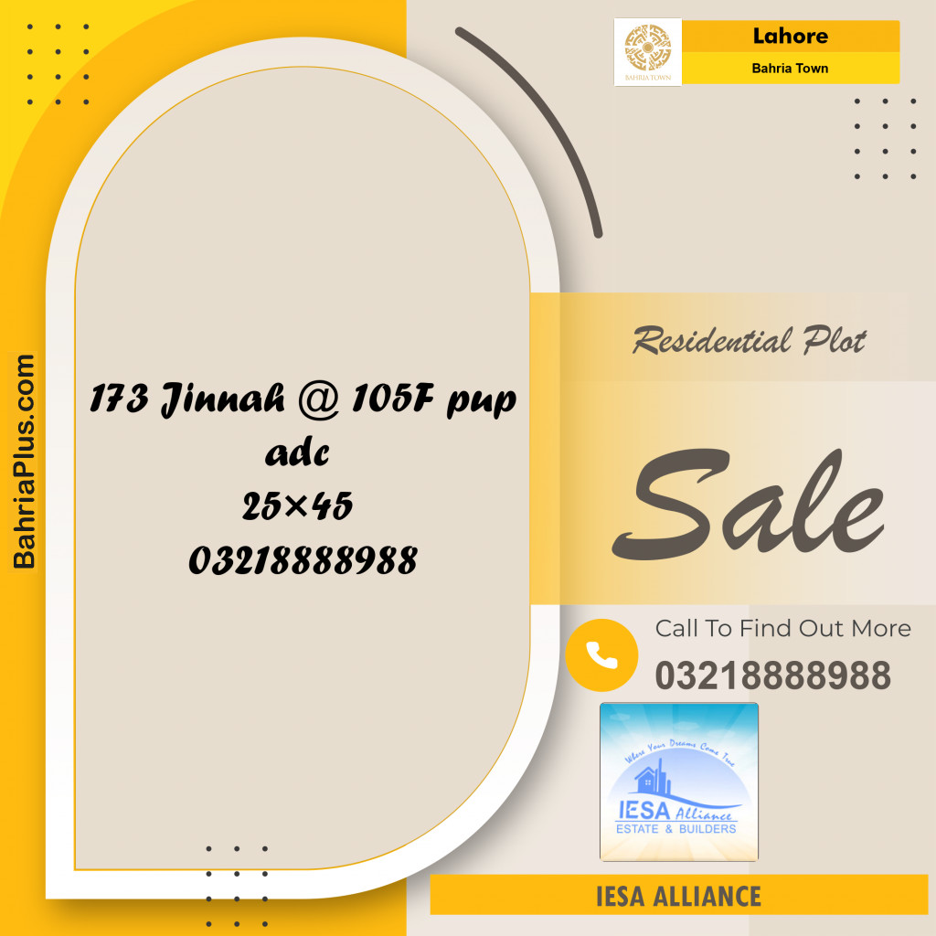 Residential Plot for Sale in Bahria Town, Lahore - (BP-198144)