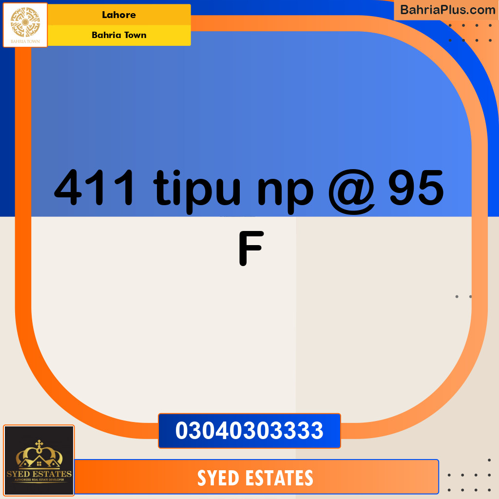 Residential Plot for Sale in Bahria Town, Lahore - (BP-198183)