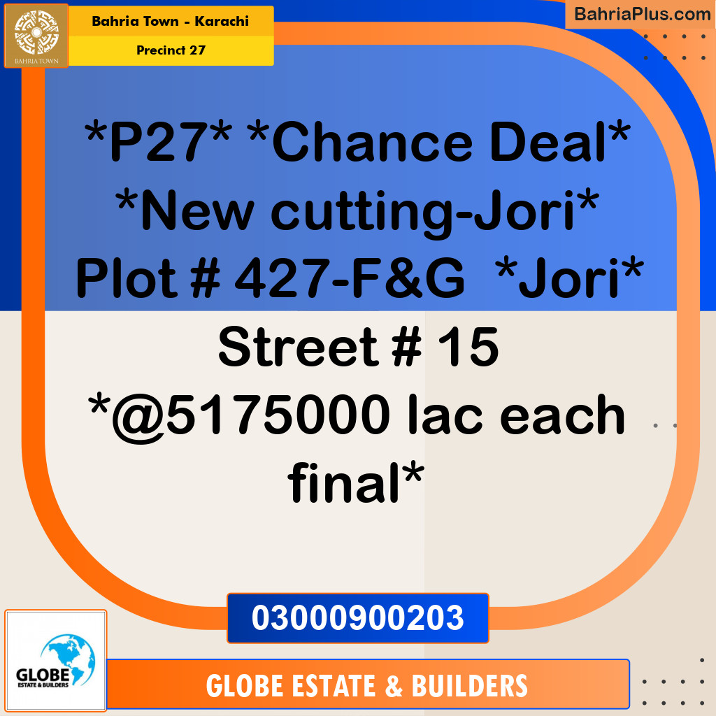 Residential Plot for Sale in Precinct 27 -  Bahria Town, Karachi - (BP-198196)