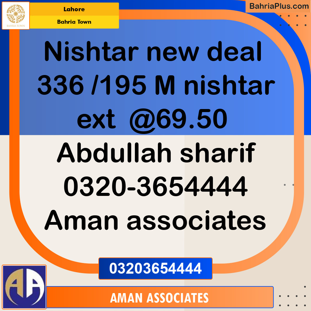 Residential Plot for Sale in Bahria Town, Lahore - (BP-198289)