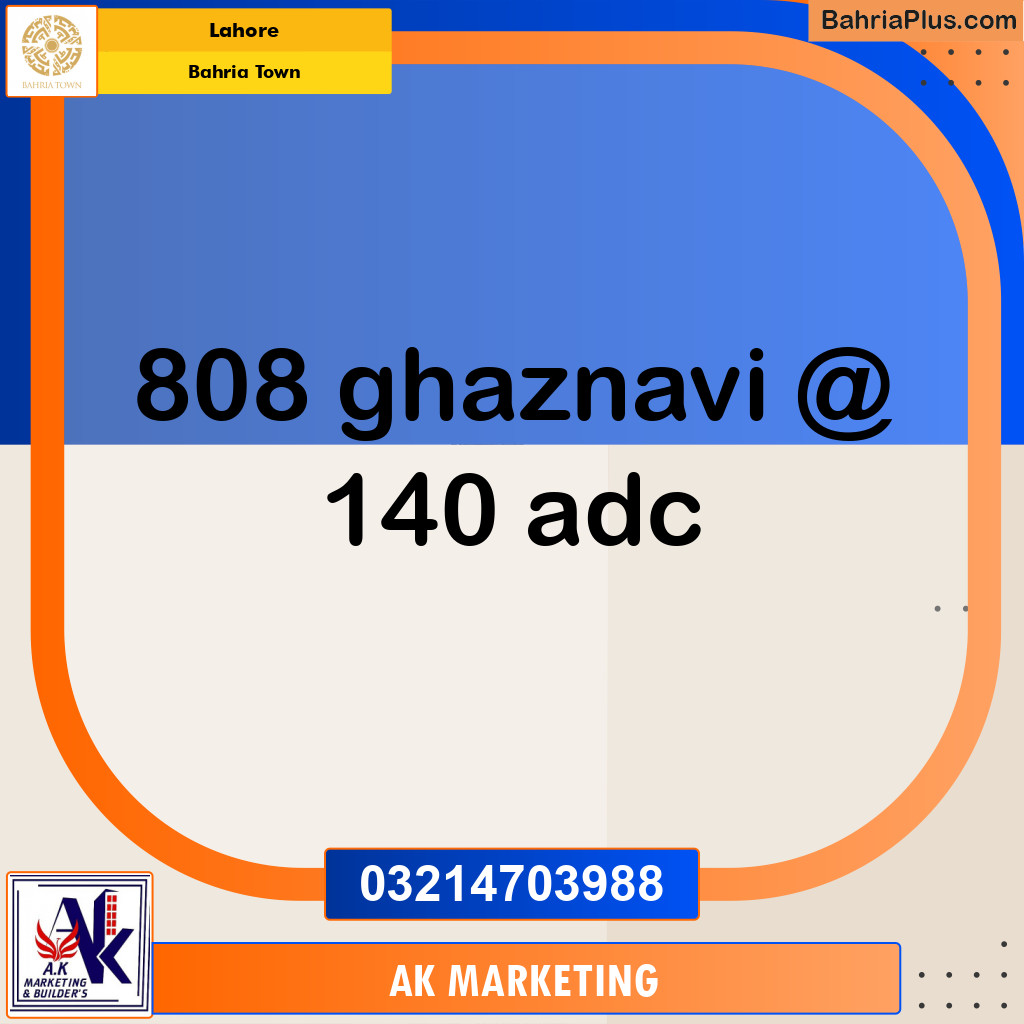 Residential Plot for Sale in Bahria Town, Lahore - (BP-198311)
