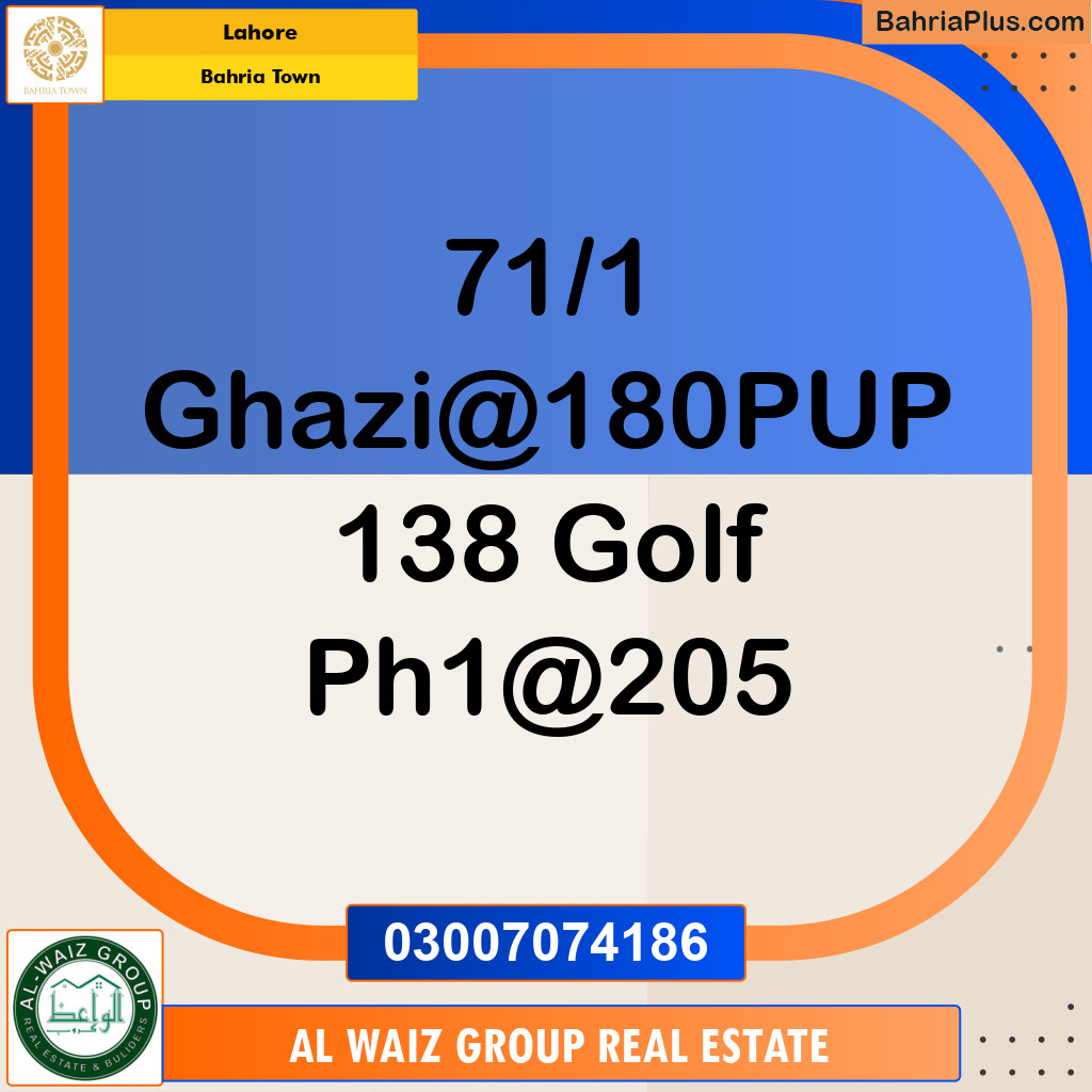 Residential Plot for Sale in Bahria Town, Lahore - (BP-198355)