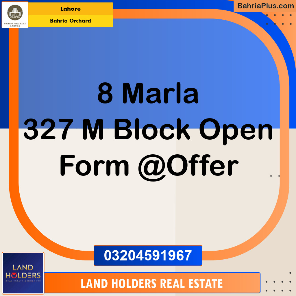 Residential Plot for Sale in Bahria Orchard, Lahore - (BP-198385)