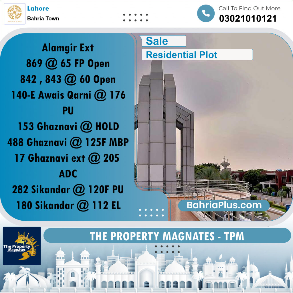Residential Plot for Sale in Bahria Town, Lahore - (BP-198563)