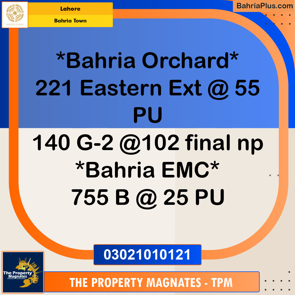 Residential Plot for Sale in Bahria Town, Lahore - (BP-198566)