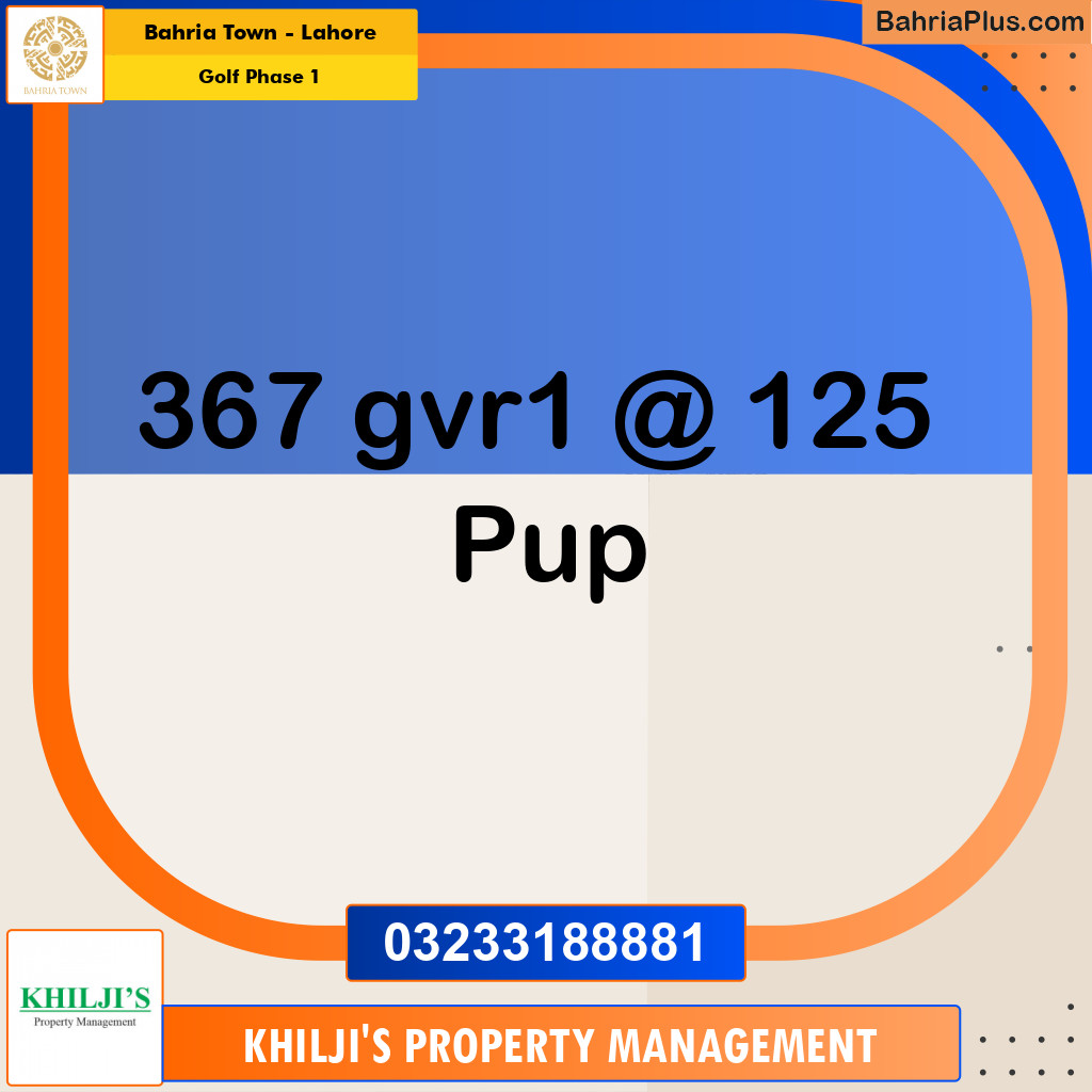 Residential Plot for Sale in Golf Phase 1 -  Bahria Town, Lahore - (BP-198654)