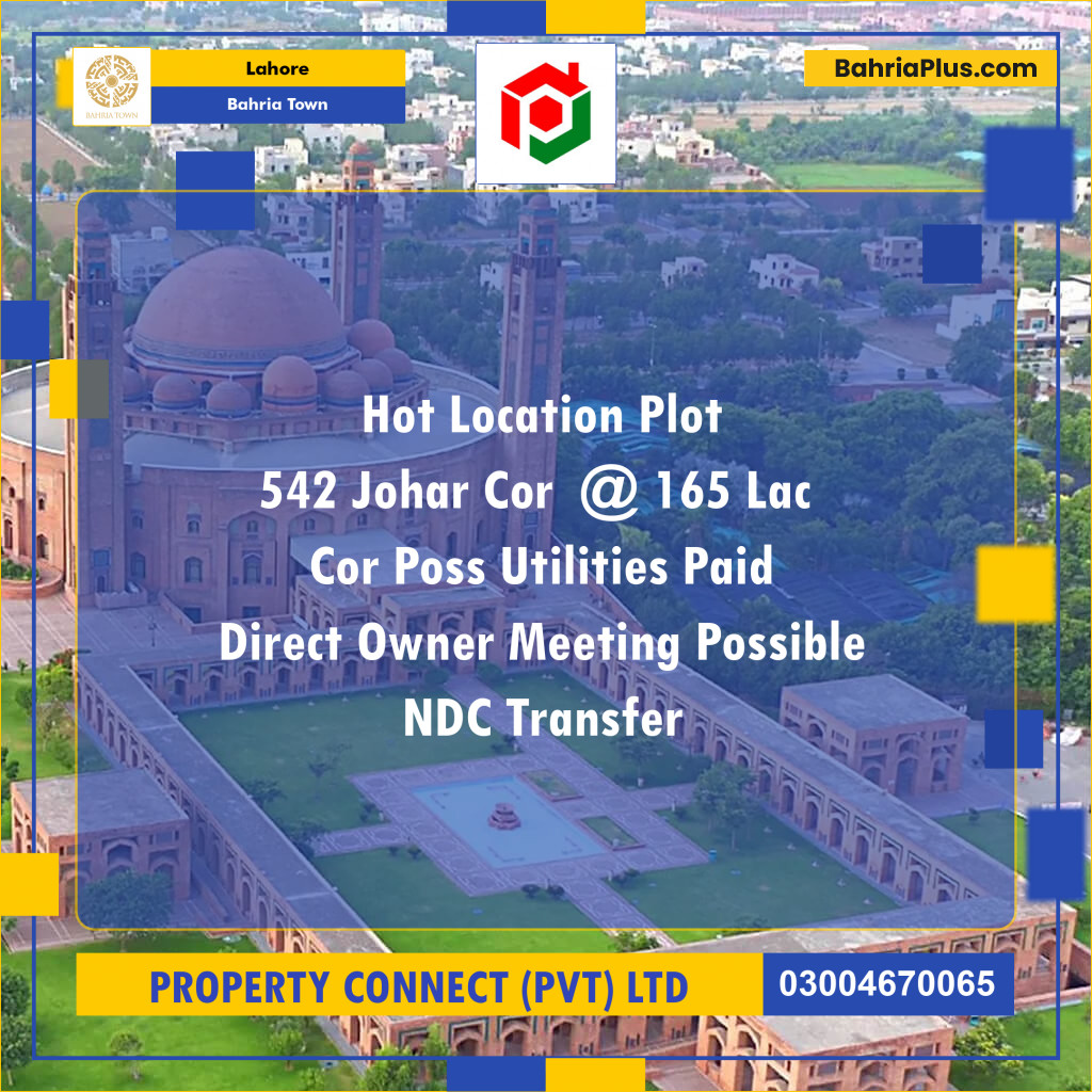 Residential Plot for Sale in Bahria Town, Lahore - (BP-198744)
