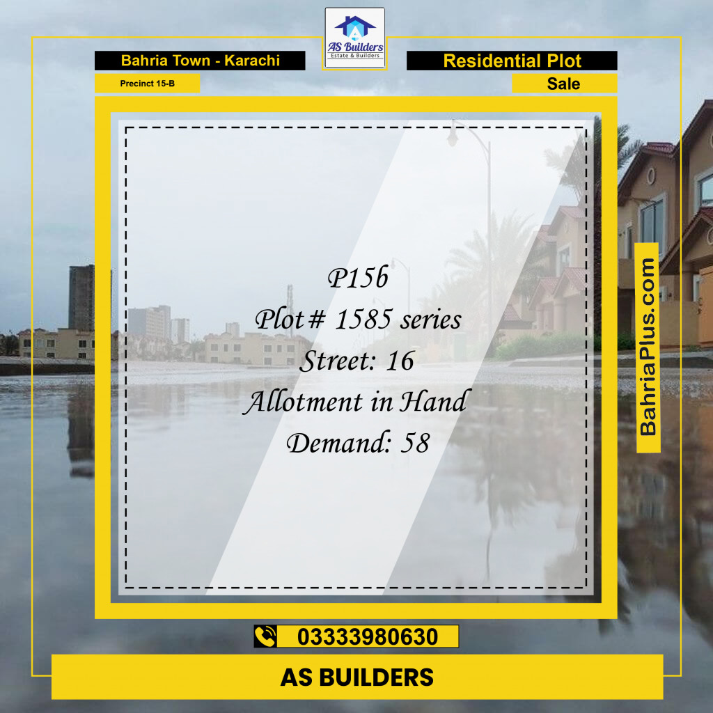 125 Sq. Yards Residential Plot for Sale in Precinct 15-B -  Bahria Town, Karachi - (BP-198819)