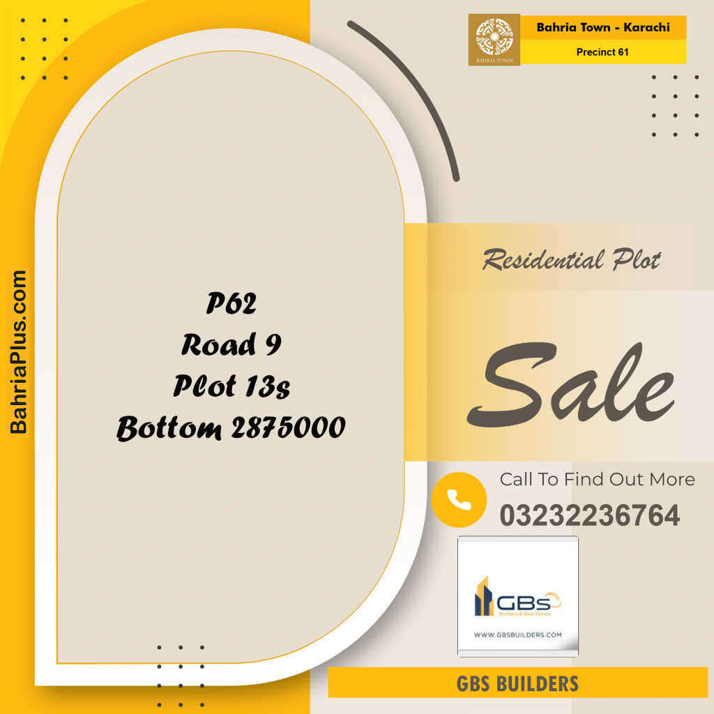 125 Sq. Yards Residential Plot for Sale in Precinct 61 -  Bahria Town, Karachi - (BP-198951)