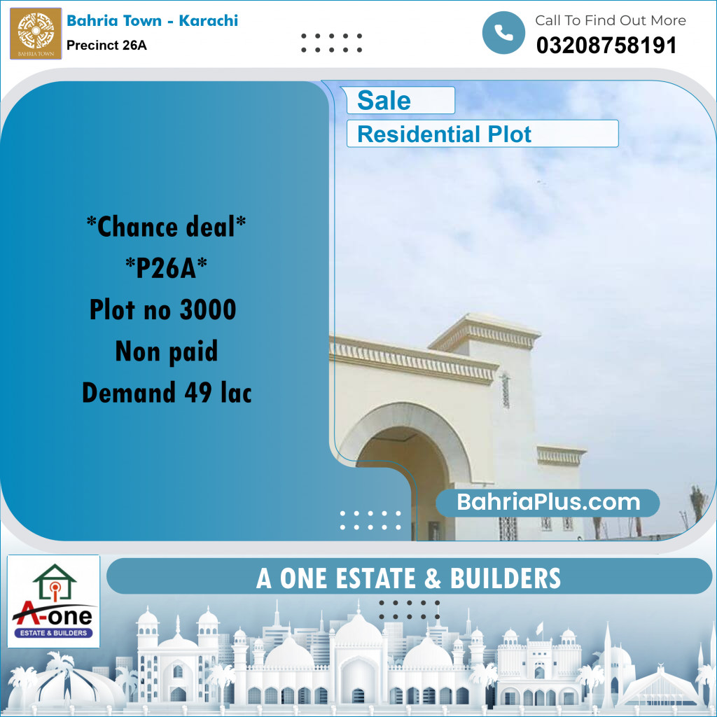 125 Sq. Yards Residential Plot for Sale in Precinct 26A -  Bahria Town, Karachi - (BP-199015)