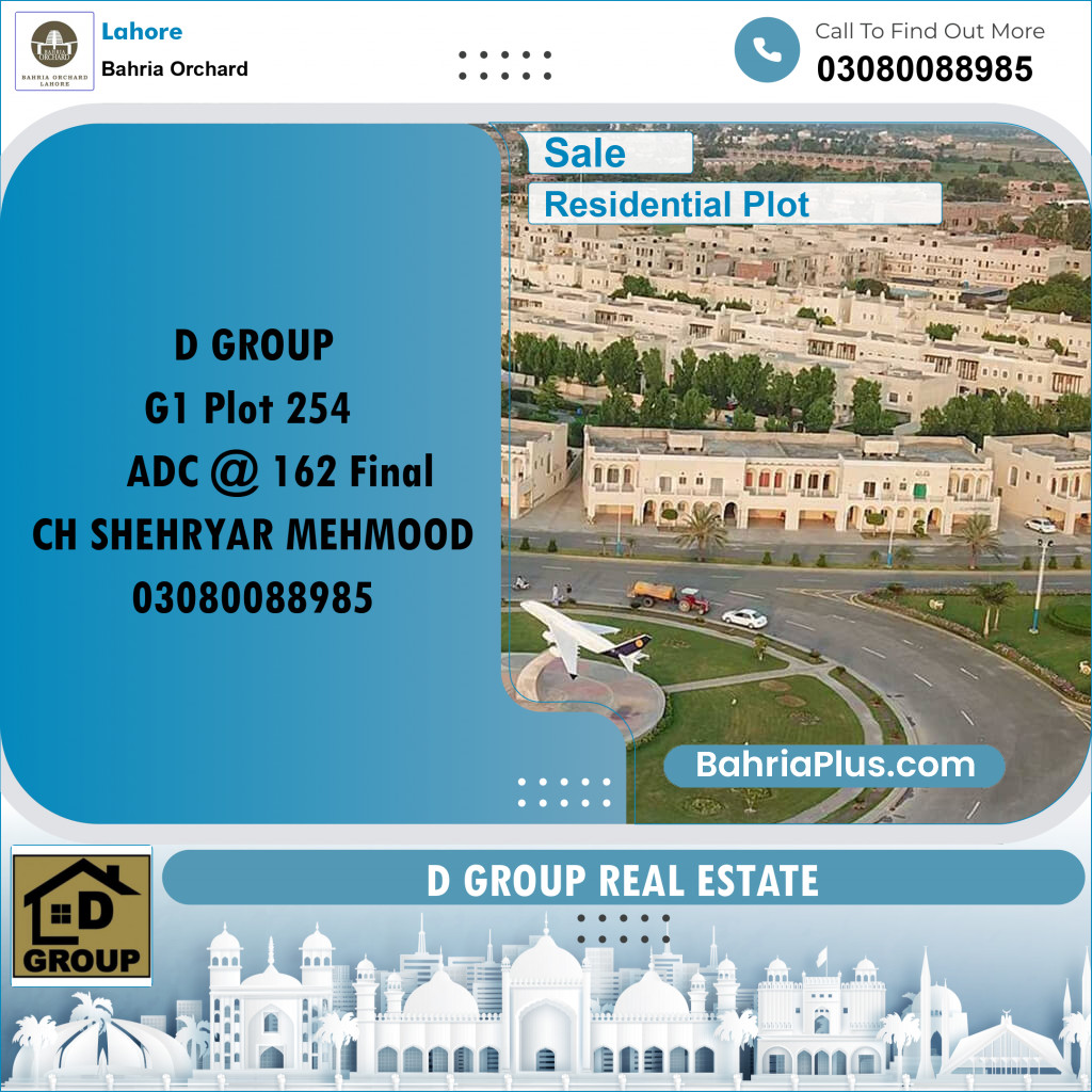 Residential Plot for Sale in Bahria Orchard, Lahore - (BP-199296)