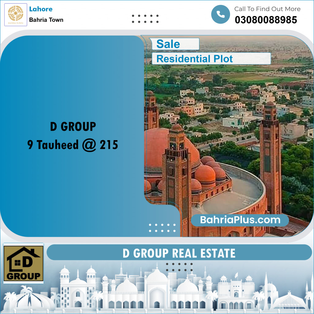 Residential Plot for Sale in Bahria Town, Lahore - (BP-199307)