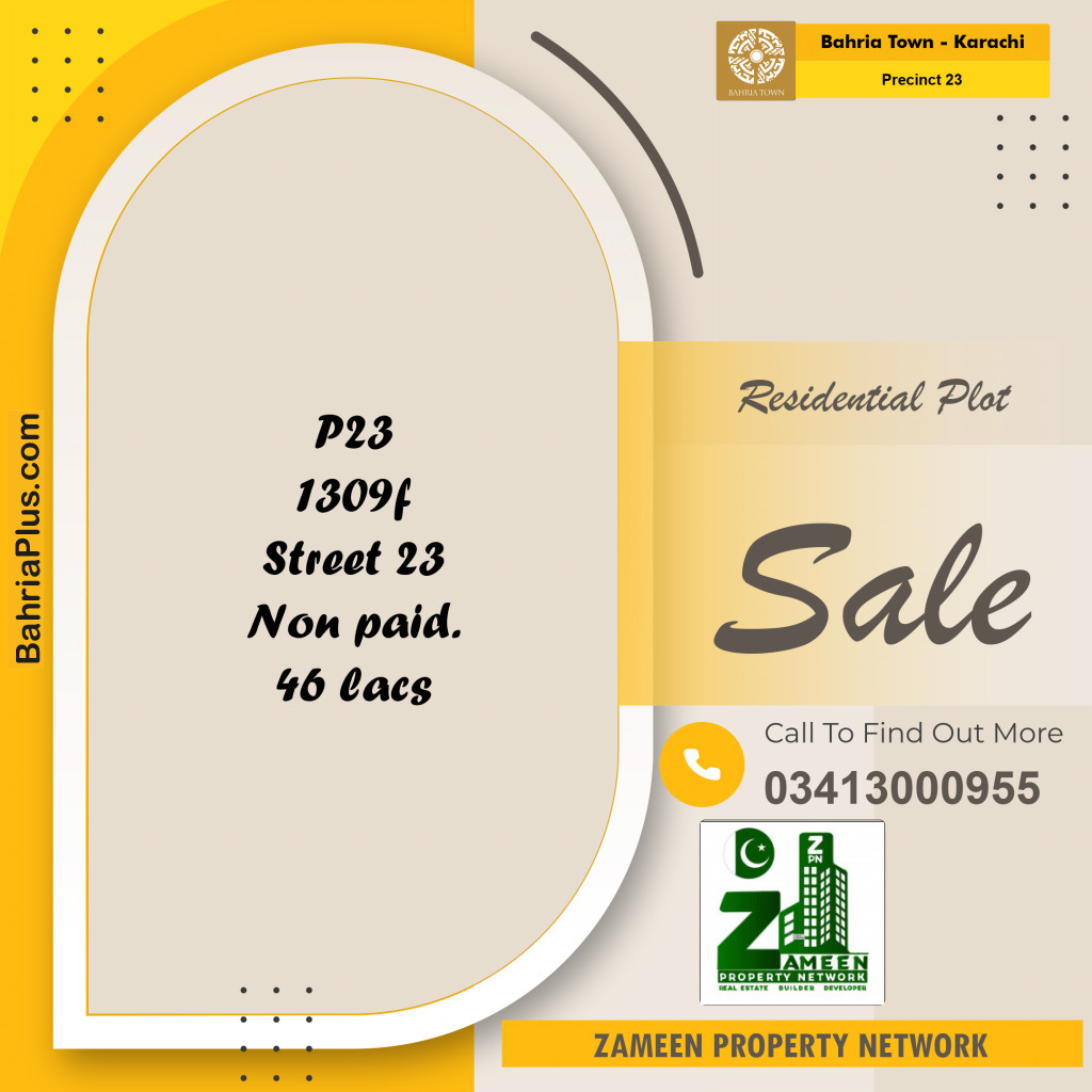 125 Sq. Yards Residential Plot for Sale in Precinct 23 -  Bahria Town, Karachi - (BP-199315)