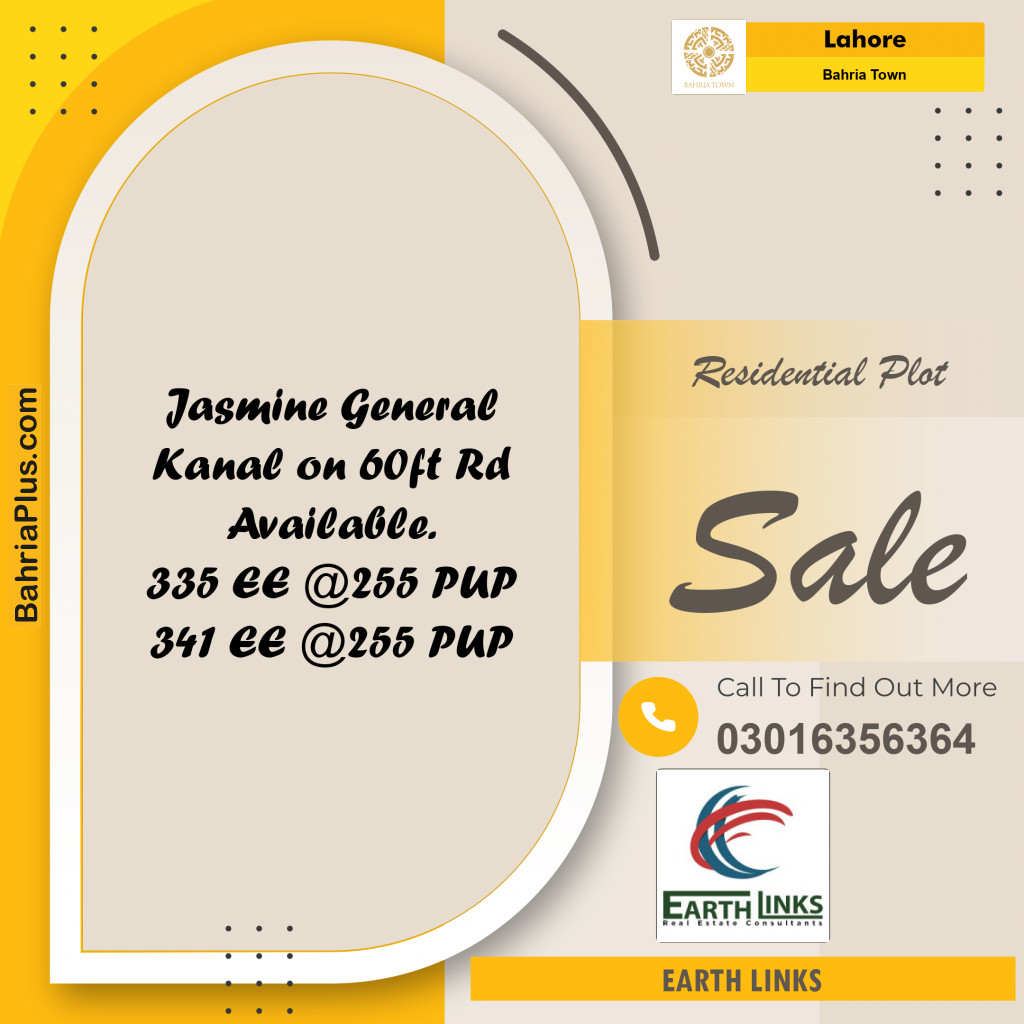 Residential Plot for Sale in Bahria Town, Lahore - (BP-199362)
