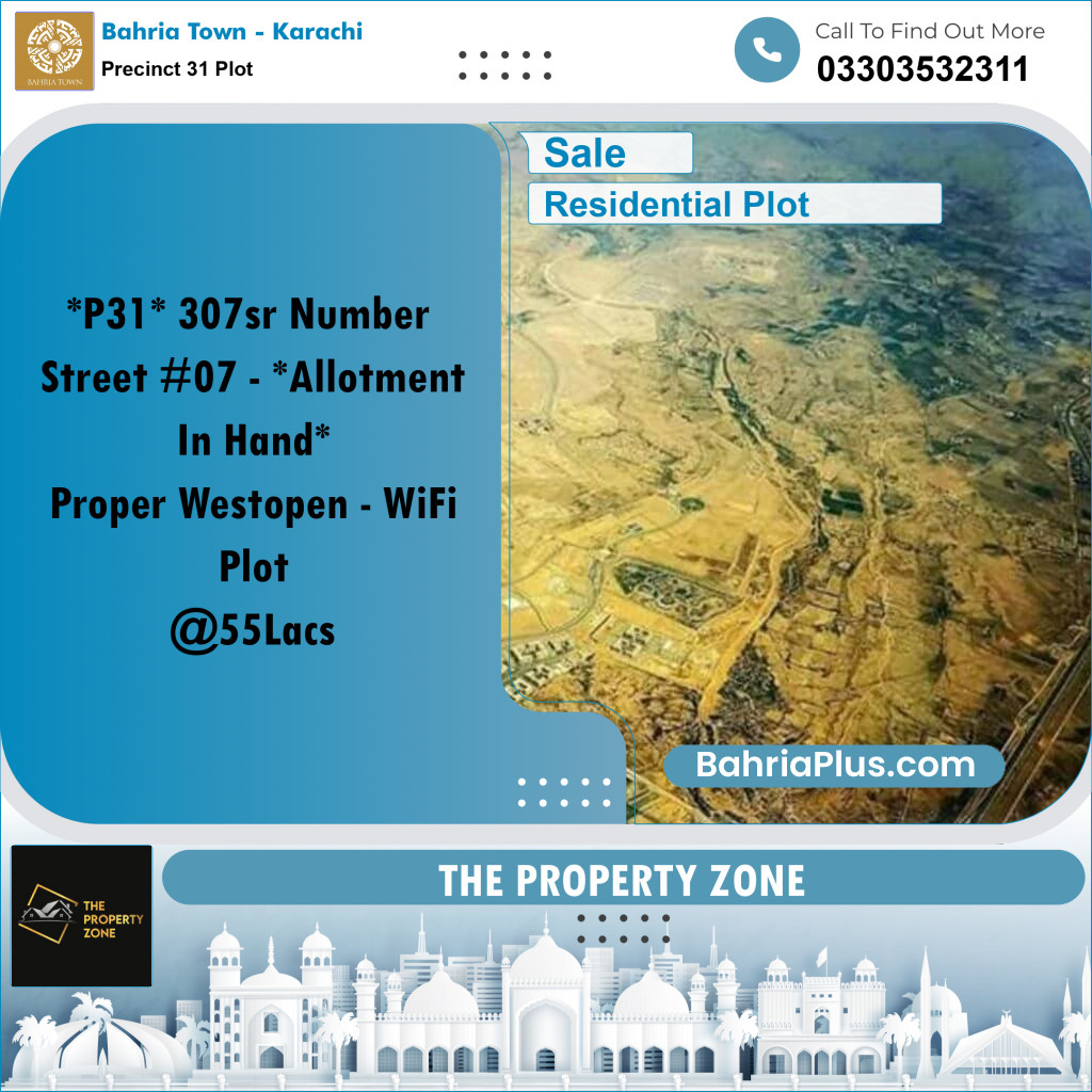 Residential Plot for Sale in Precinct 31 Plot - Bahria Town, Karachi - (BP-199420)