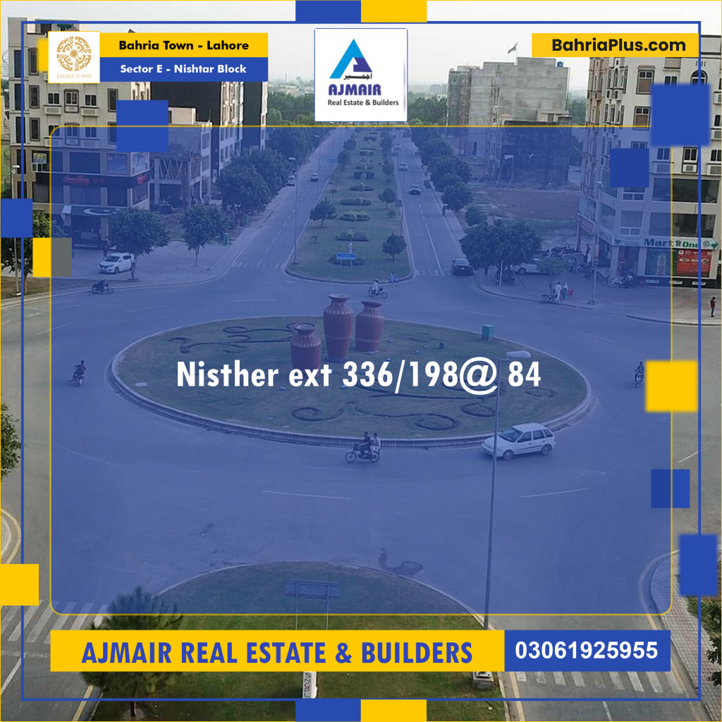 Residential Plot for Sale in Sector E - Nishtar Block -  Bahria Town, Lahore - (BP-199437)