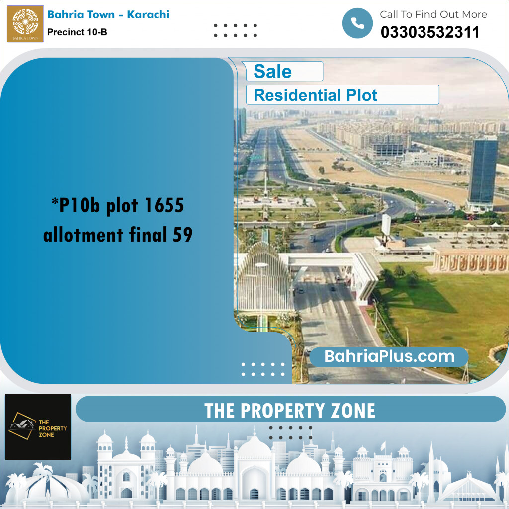 Residential Plot for Sale in Precinct 10-B -  Bahria Town, Karachi - (BP-199483)