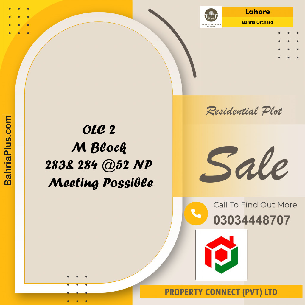 Residential Plot for Sale in Bahria Orchard, Lahore - (BP-199511)