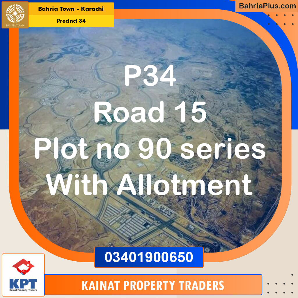 250 Sq. Yards Residential Plot for Sale in Precinct 34 - Bahria Town, Karachi - (BP-199536)