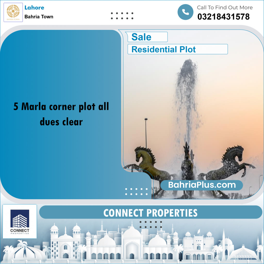 Residential Plot for Sale in Bahria Town, Lahore - (BP-199591)