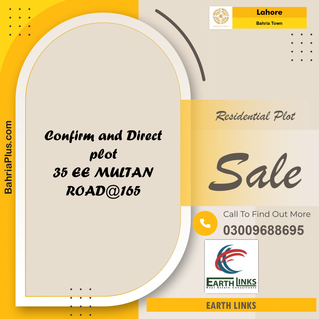 Residential Plot for Sale in Bahria Town, Lahore - (BP-199611)