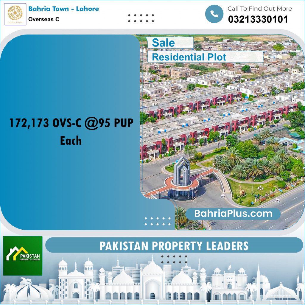 5 Marla Residential Plot for Sale in Overseas C -  Bahria Town, Lahore - (BP-199656)