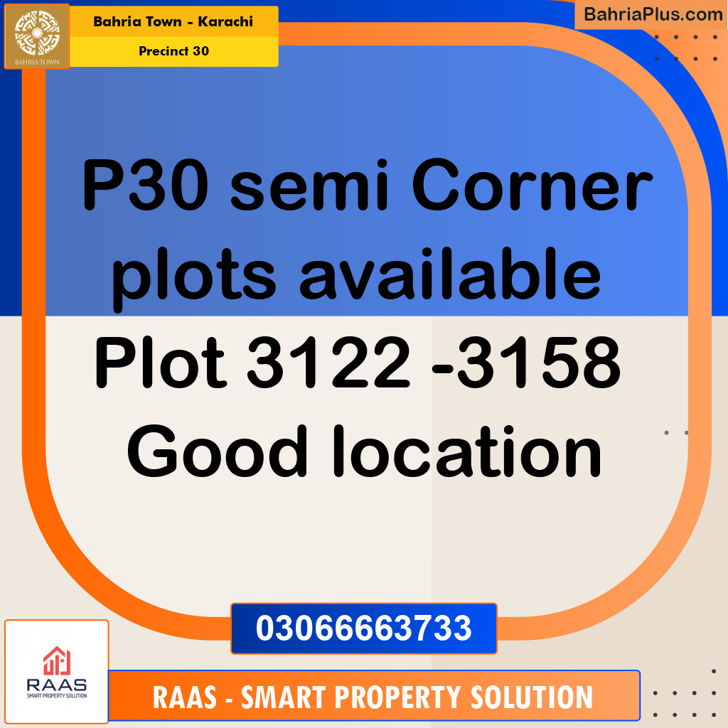 500 Sq. Ft. Residential Plot for Sale in Precinct 30 -  Bahria Town, Karachi - (BP-199689)