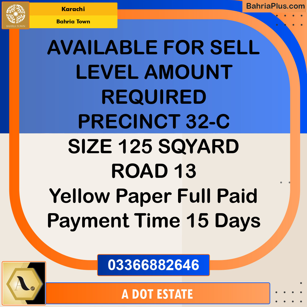 125 Sq. Yards Residential Plot for Sale in Bahria Town, Karachi - (BP-199759)