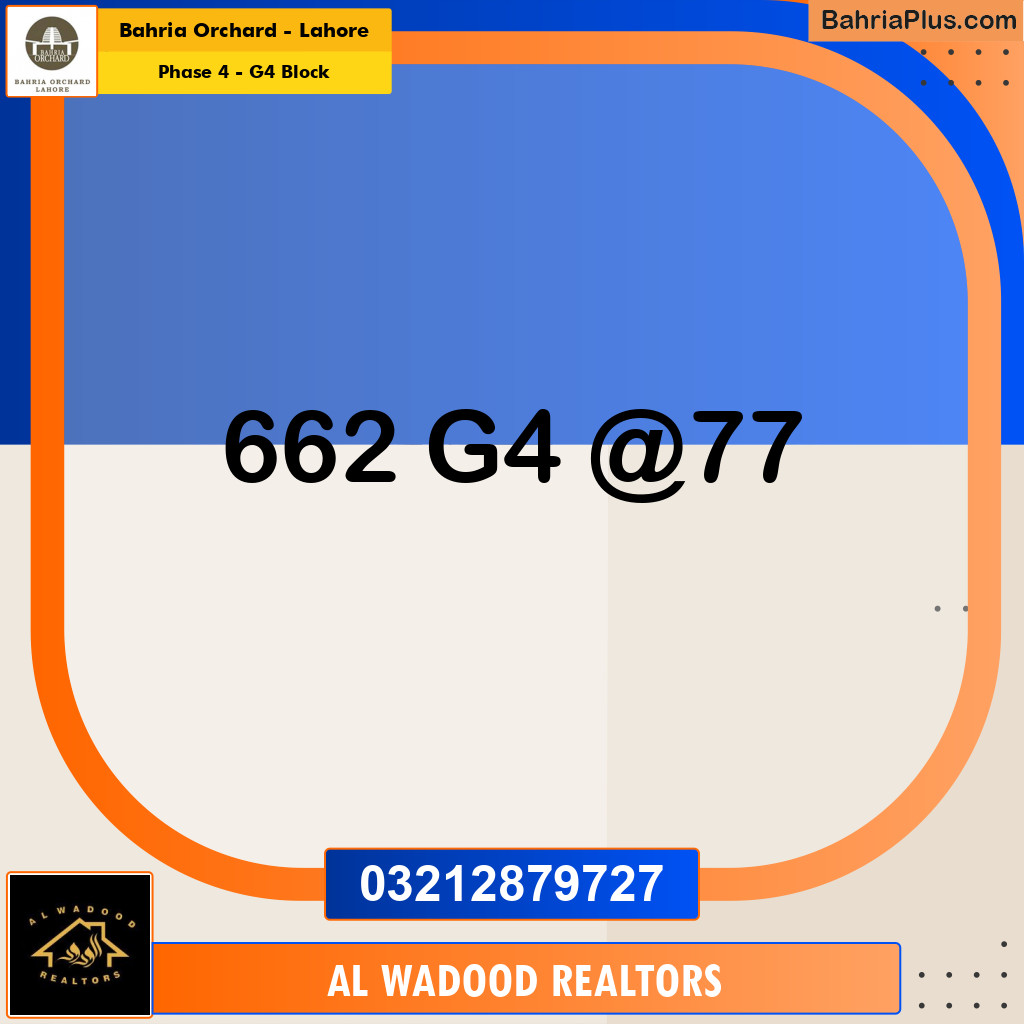 10 Marla Residential Plot for Sale in Phase 4 - G4 Block -  Bahria Orchard, Lahore - (BP-199831)