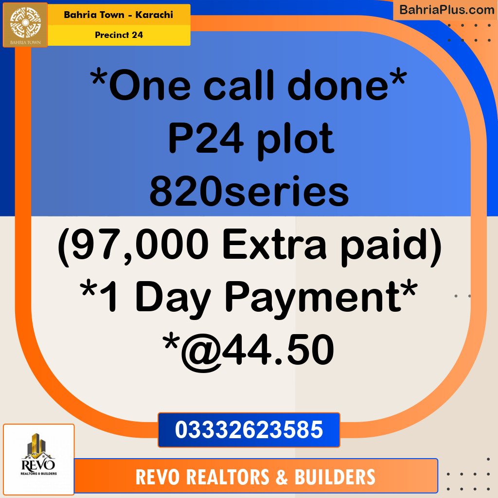 125 Sq. Yards Residential Plot for Sale in Precinct 24 -  Bahria Town, Karachi - (BP-199884)