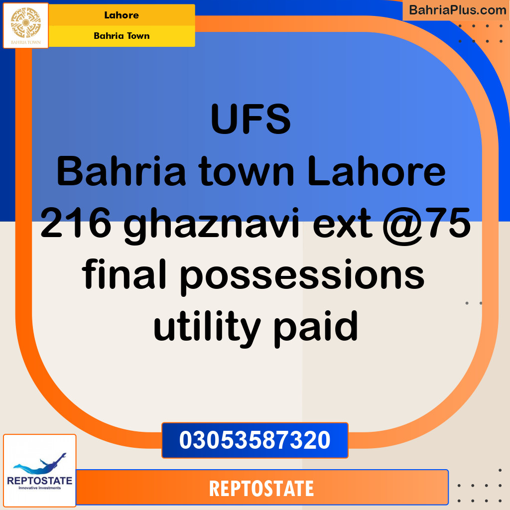 Residential Plot for Sale in Bahria Town, Lahore - (BP-199935)