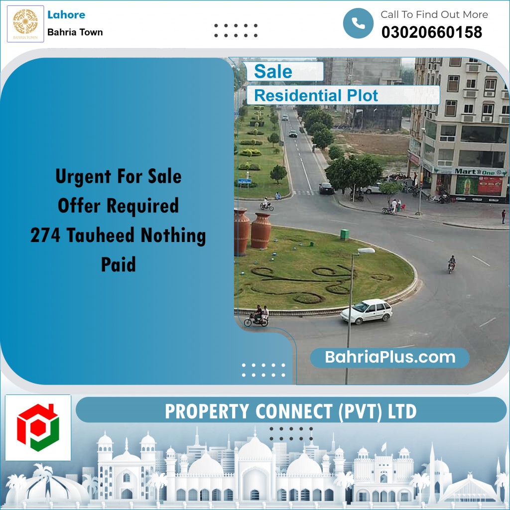 Residential Plot for Sale in Bahria Town, Lahore - (BP-199972)