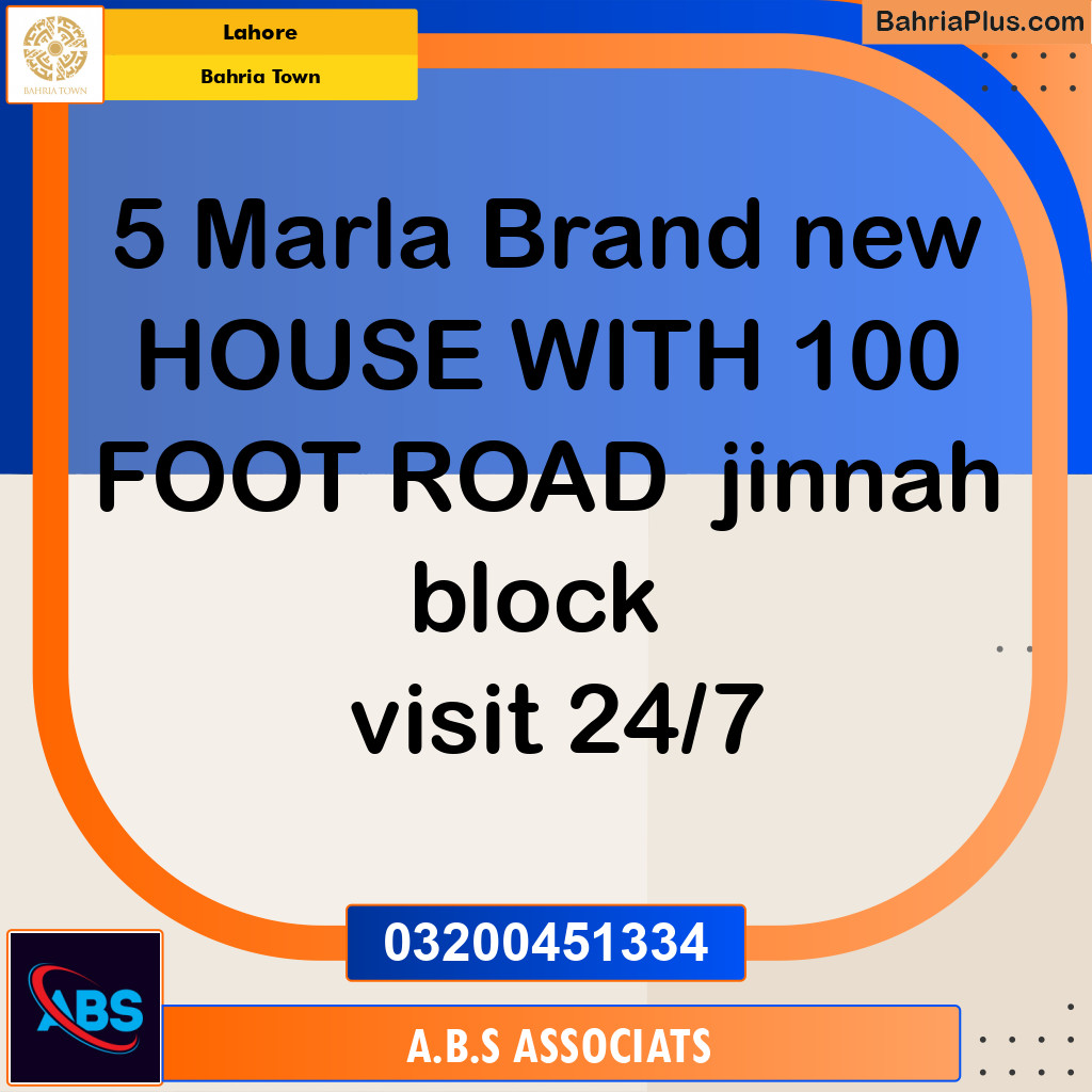 Residential House for Sale in Bahria Town, Lahore - (BP-200000)