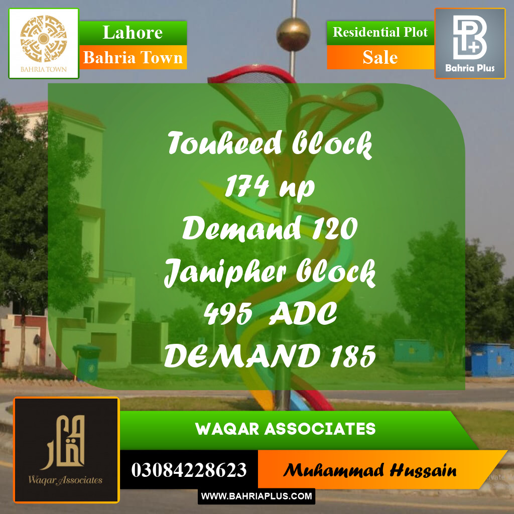 Residential Plot for Sale in Bahria Town, Lahore - (BP-200017)
