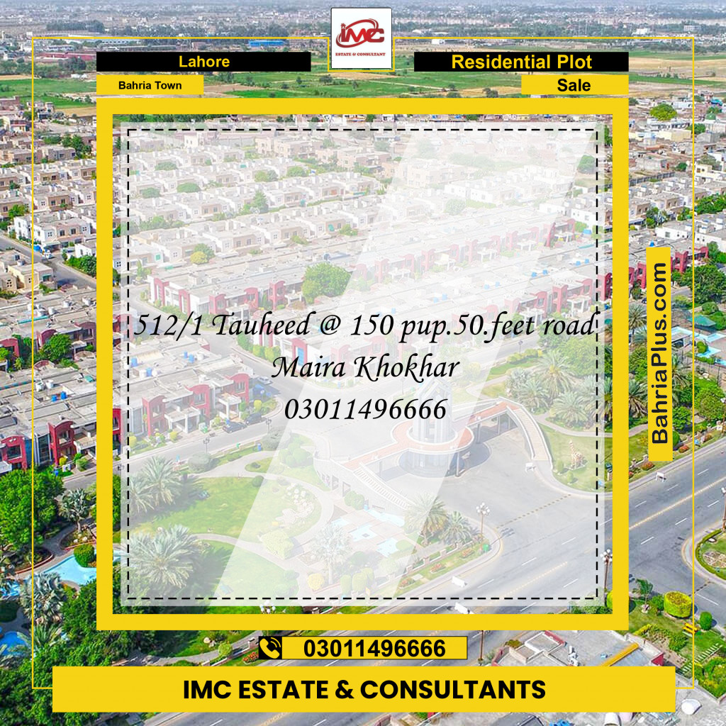 Residential Plot for Sale in Bahria Town, Lahore - (BP-200115)